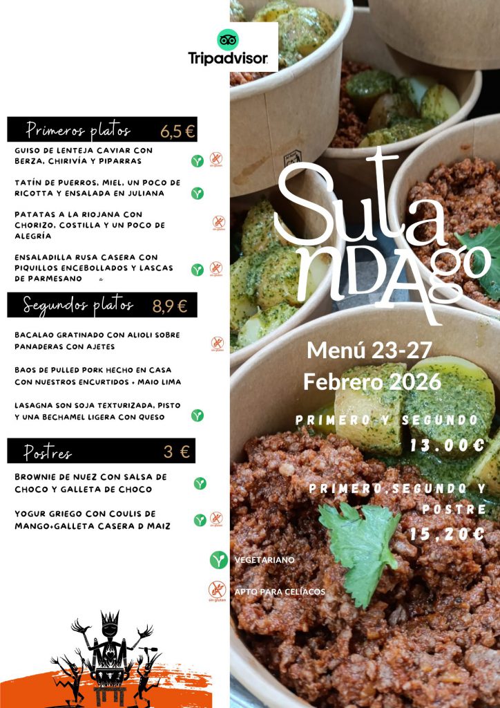 sutan dago menú semanal